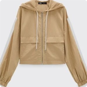 Zara Cropped Anorak Jacket